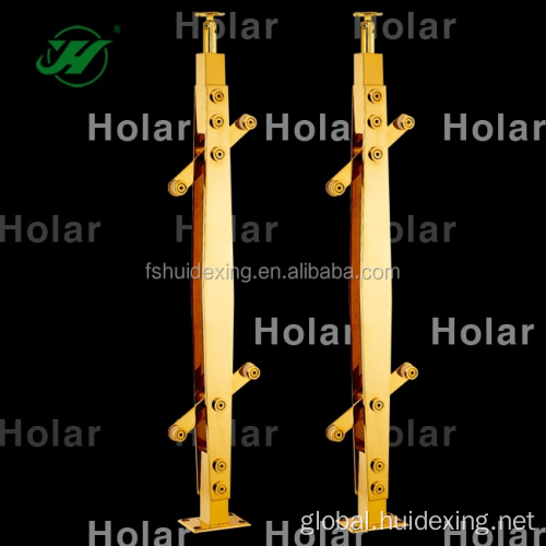 China stainless steel wood balustrade baluster stair post Manufactory